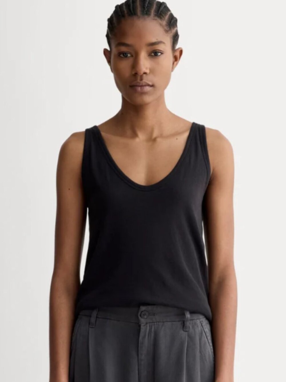 Everlane The Air Cami - Black - Size large